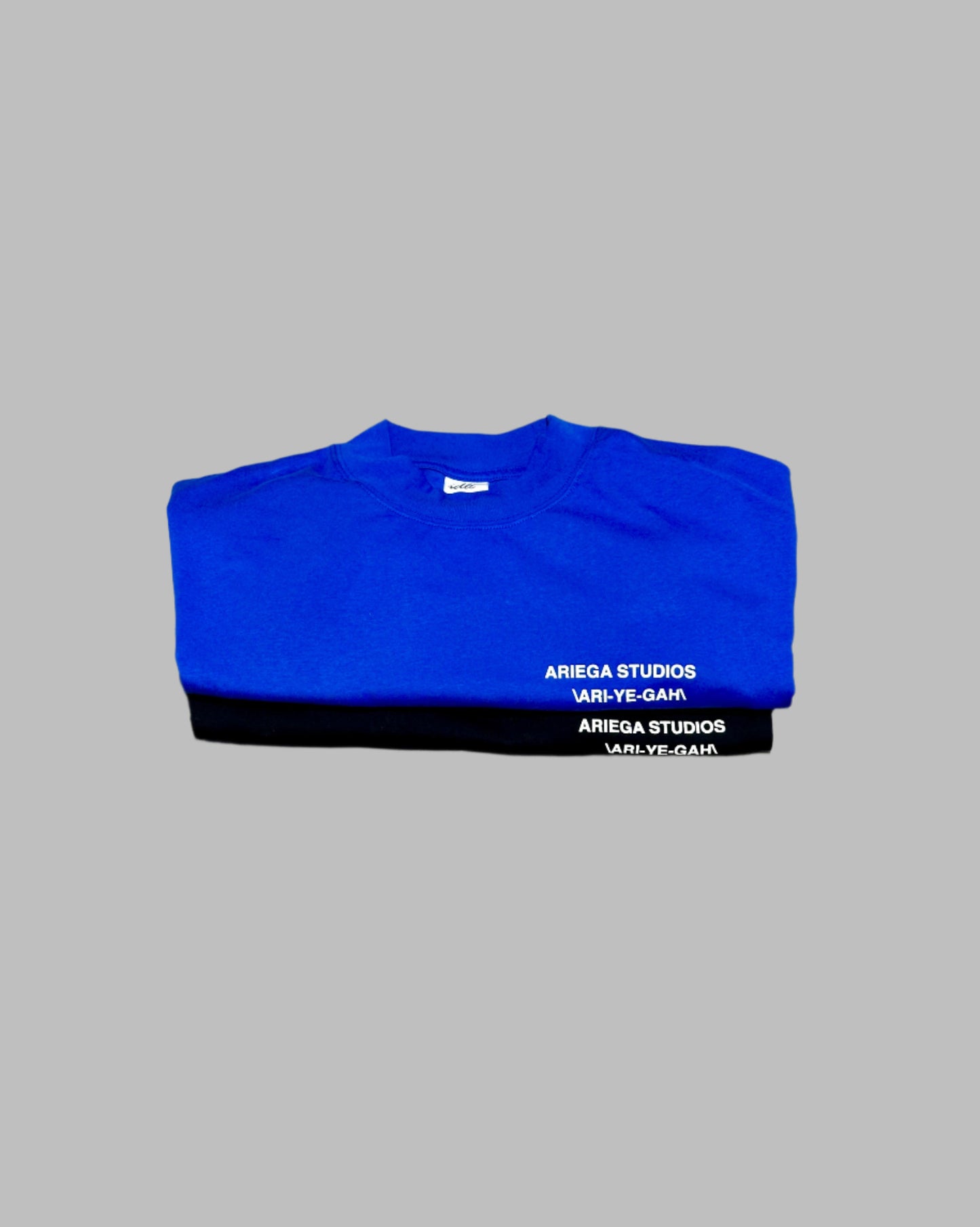 ARIEGA STUDIOS  PREMIUM HEAVY TEE-BLUE